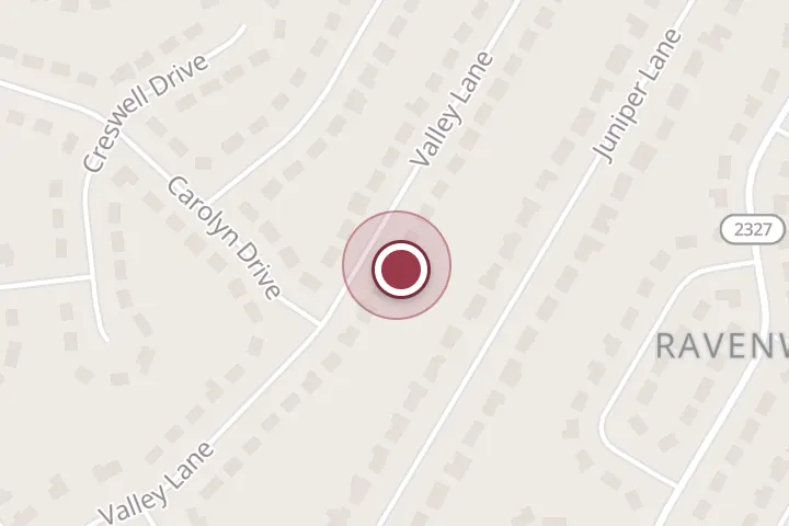 Street map around 3129 Valley Ln, Falls Church, with a pin at Sleepy Hollow Stonescaping, LLC