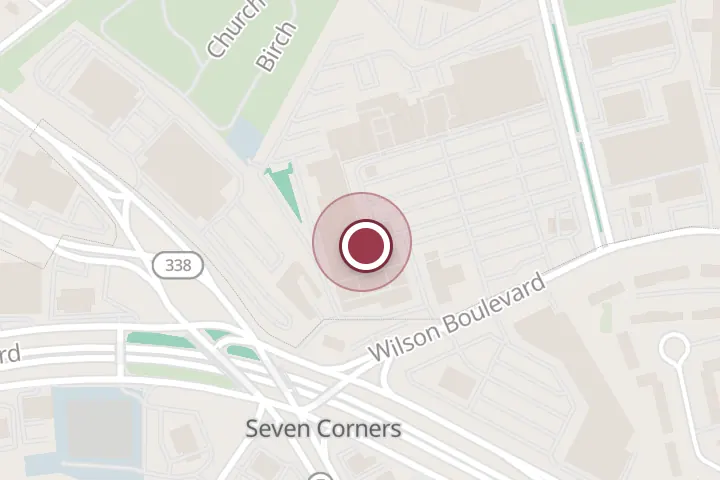 Street map around Sidewalk Stores, 6793 Wilson Blvd, Falls Church, with a pin at Thanh Son Tofu