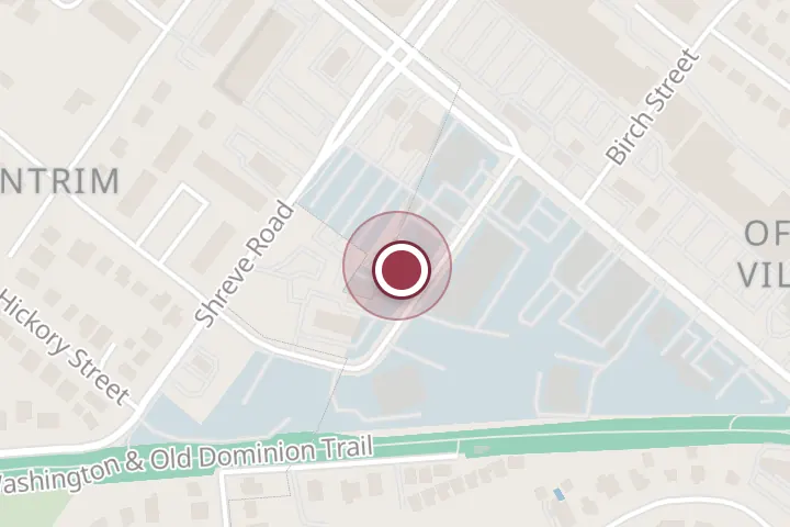 Street map around 118 Gordons Rd, Falls Church, with a pin at VAL Collision Center Falls Church