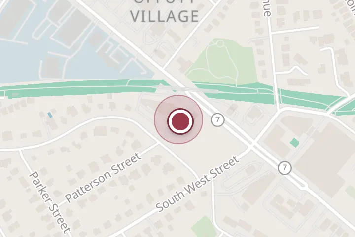 Street map around 1053 W Broad St, Falls Church, with a pin at Value Vet- By Appointment