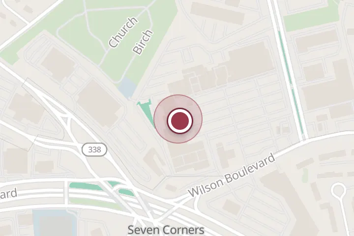 Street map around Sidewalk Stores, 6783 Wilson Blvd, Falls Church, with a pin at Vietfoods