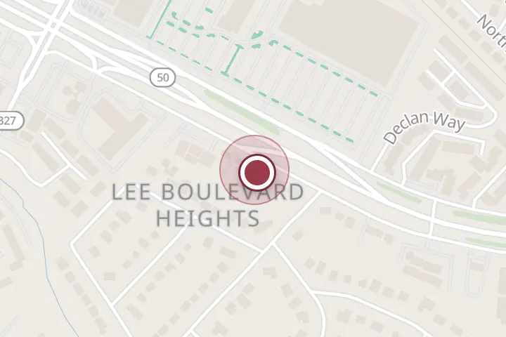 Street map around 6081 Arlington Blvd, Falls Church, with a pin at WellNest Professional Cleaning