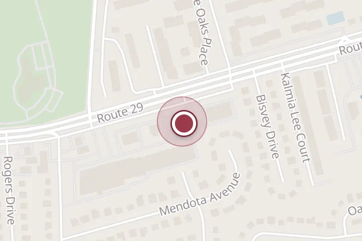 Street map around 7391 Lee Hwy, Falls Church, with a pin at Wendy's