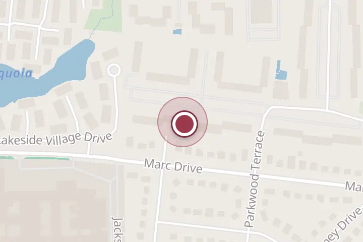 Street map around 7501 Parkwood Ct, Falls Church, with a pin at Willsun Properties