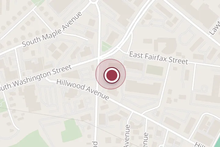 Street map around 121 E Annandale Rd, Falls Church, with a pin at X & P Falls Church Handyman